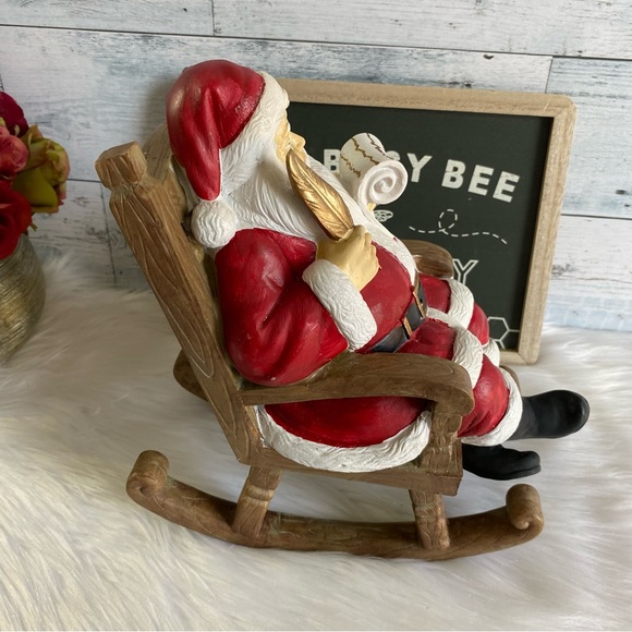 Christmas Santa On Rocking Chair - Picture 2 of 11